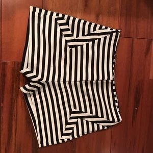 Zara striped shorts